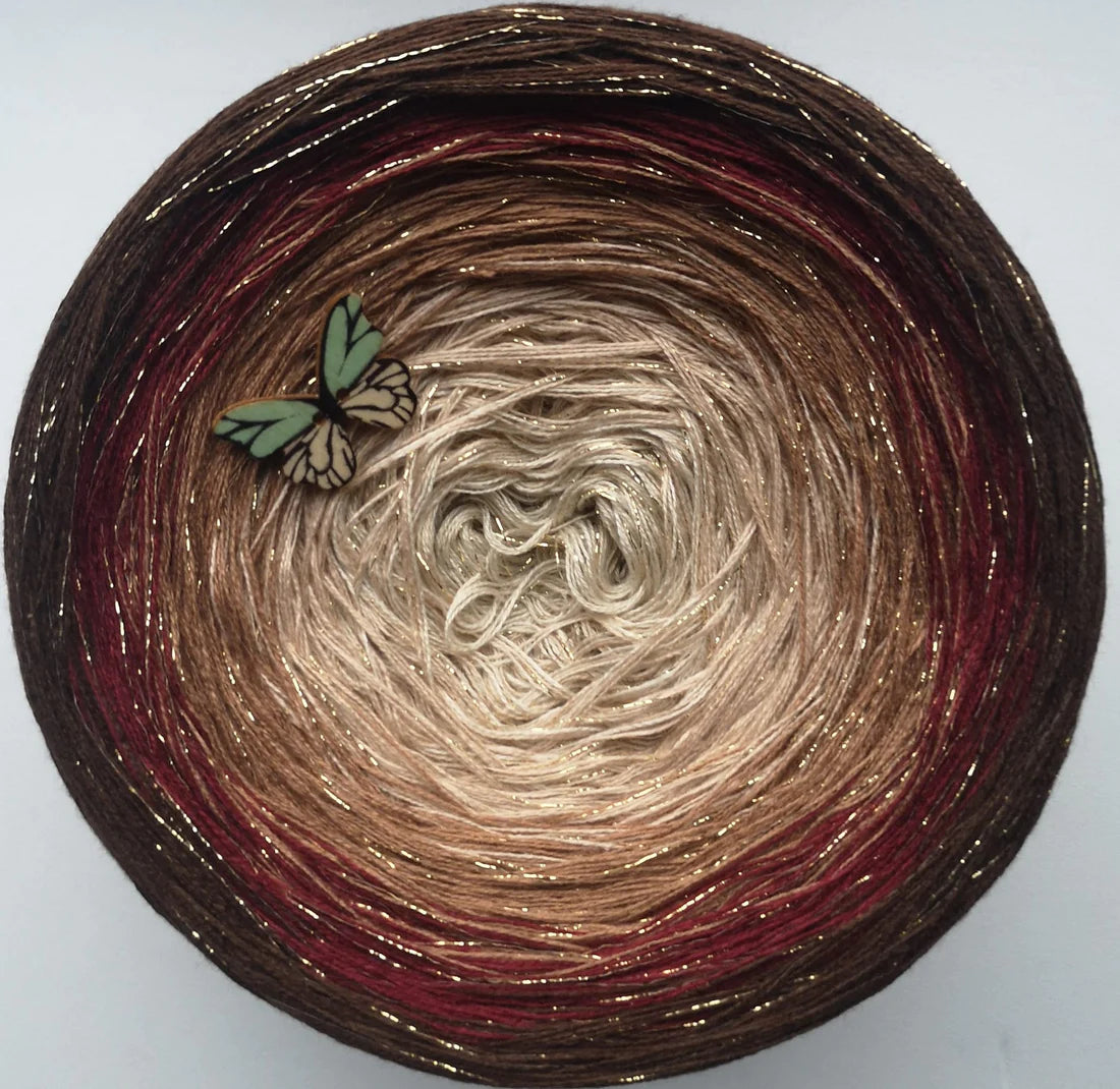 Cotton/Acrylic Ombre Yarn Cake Gradient Cake Yarn. CA 68