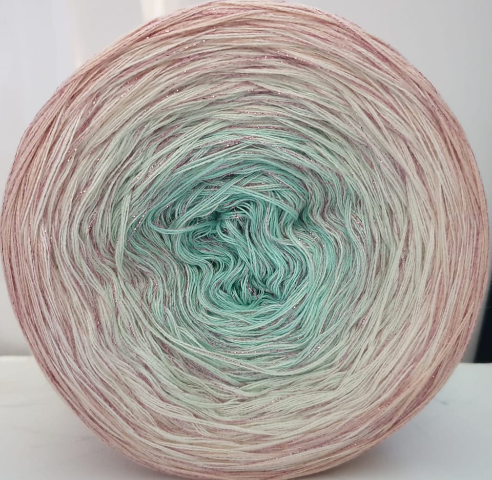 Cotton/Acryllic Ombre Yarn Cake Gradient Cake Yarn. CA198