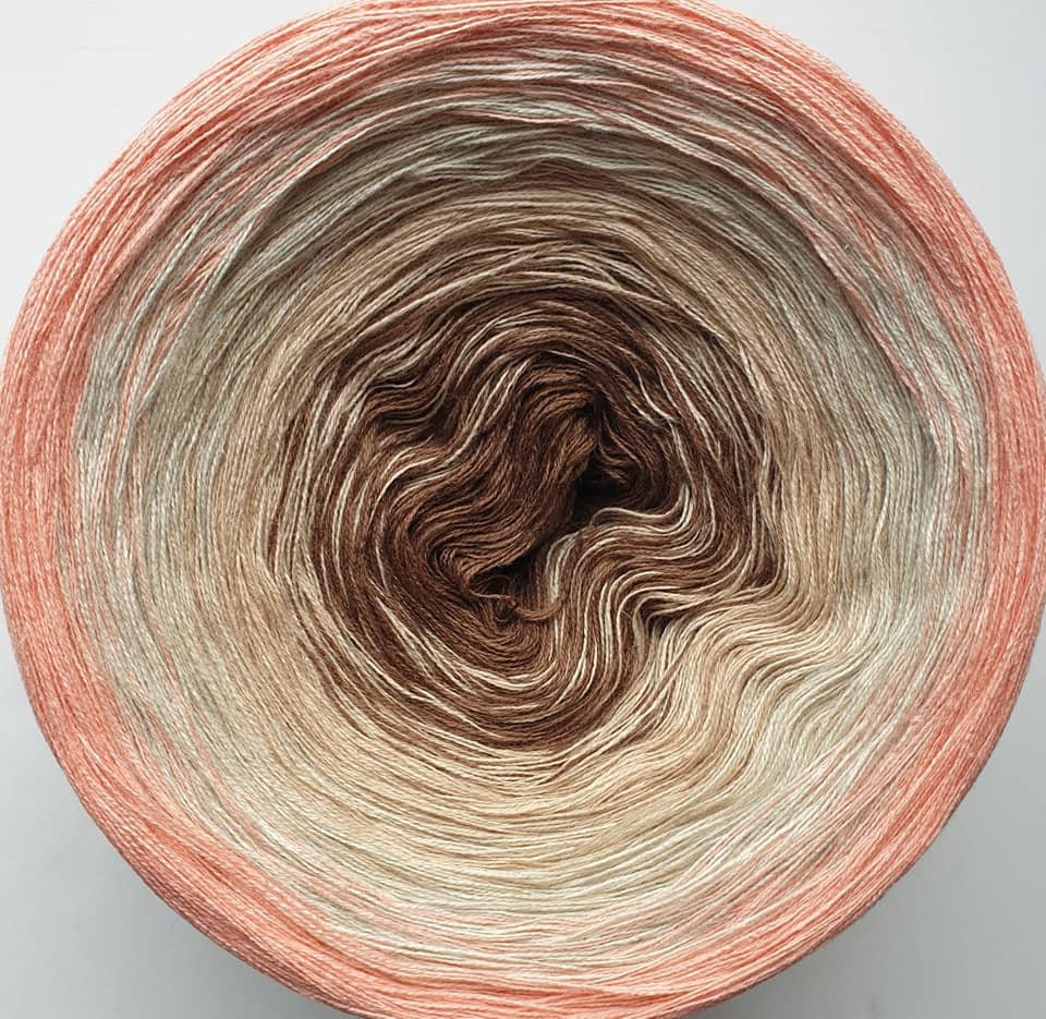 Cotton/Acrylic Ombre Yarn Cake Gradient Cake Yarn. CA 204