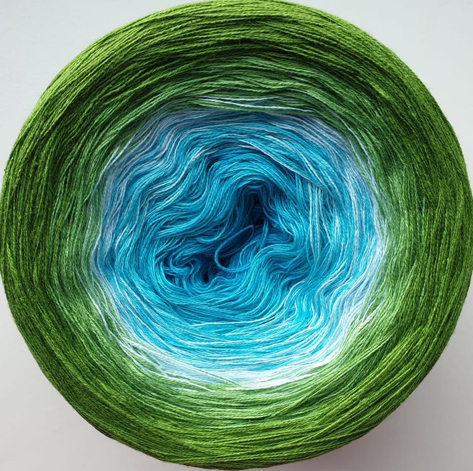 Cotton/Acrylic Ombre Yarn Cake Gradient Cake Yarn.CA 348