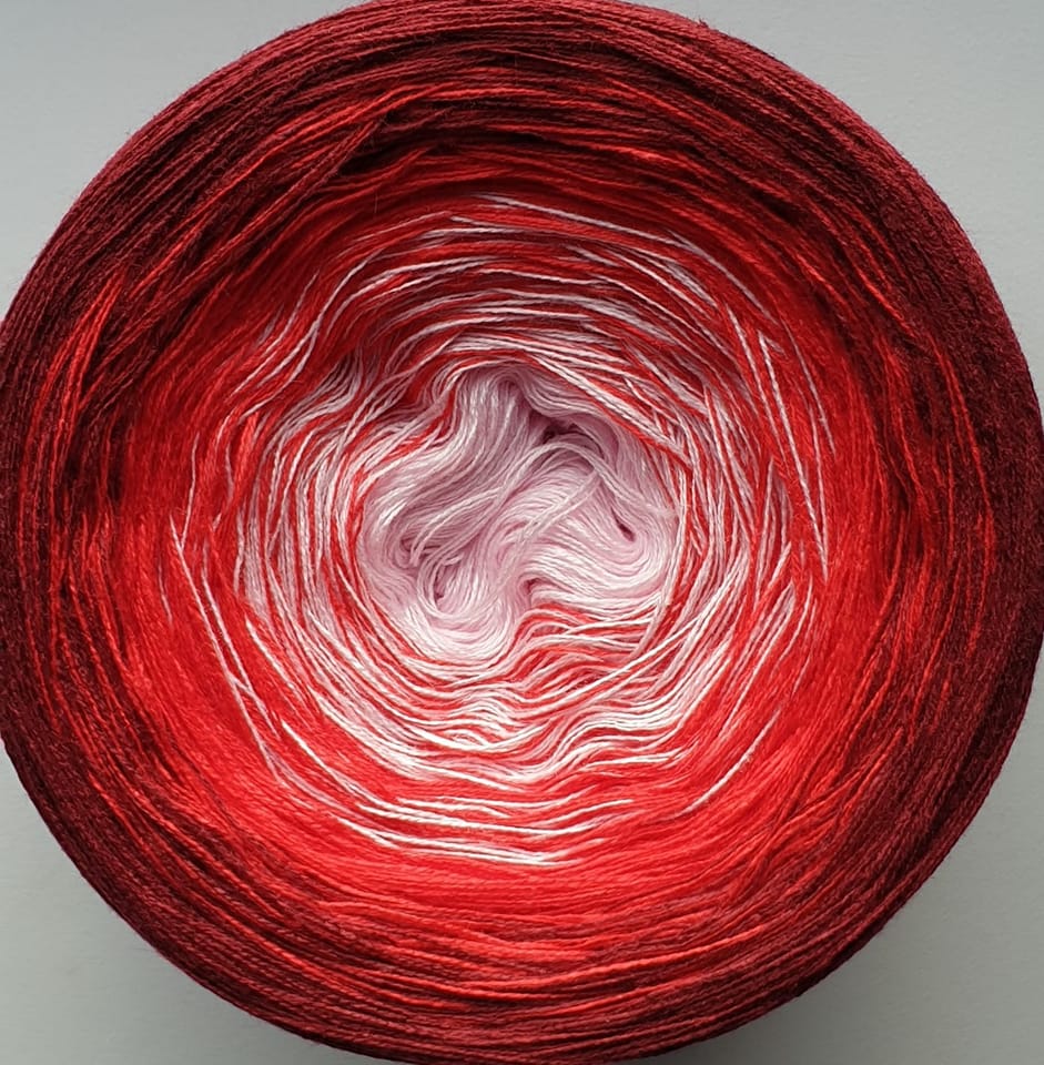 Cotton/Acrylic Ombre Yarn Cake Gradient Cake Yarn. CA 224