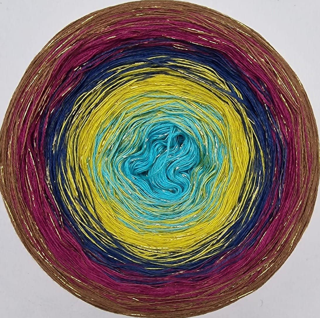 Cotton/Acryllic Ombre Yarn Cake Gradient Cake Yarn. CA247