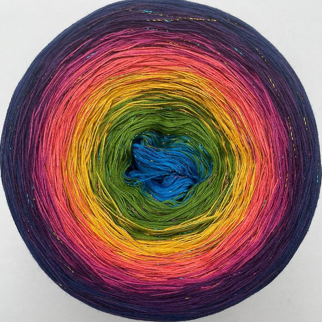 Cotton/Acrylic Ombre Yarn Cake Gradient Cake Yarn. CA 339A