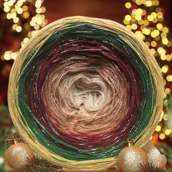 Cotton/Acrylic Ombre Yarn Cake Gradient Cake Yarn. CA 137