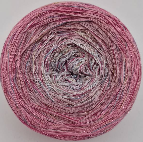 Yarn Cake with Multicolour Strand & Subtle Lurex Sparkle. ML 6