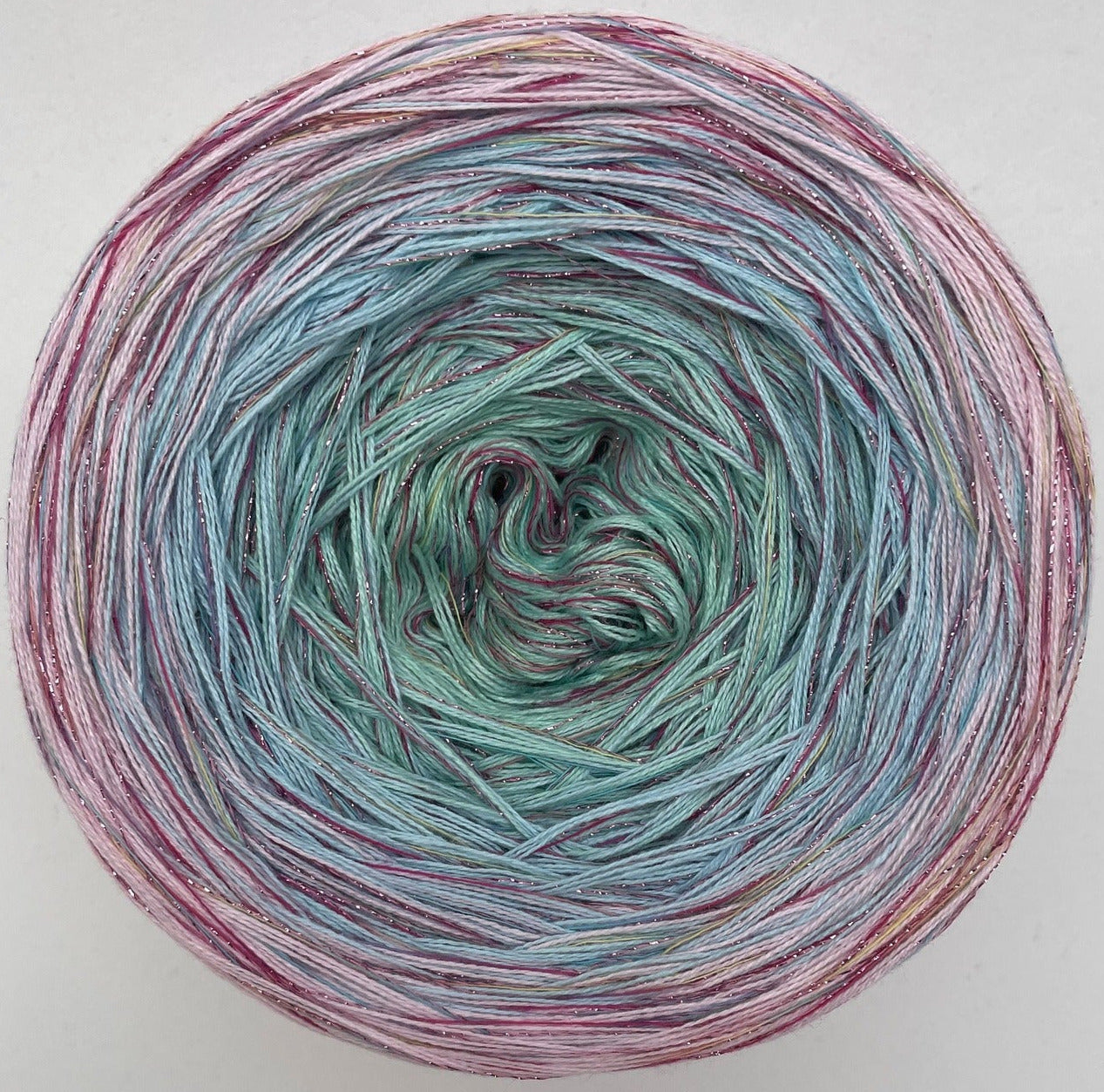Yarn Cake with Multicolour Strand & Subtle Lurex Sparkle. ML8