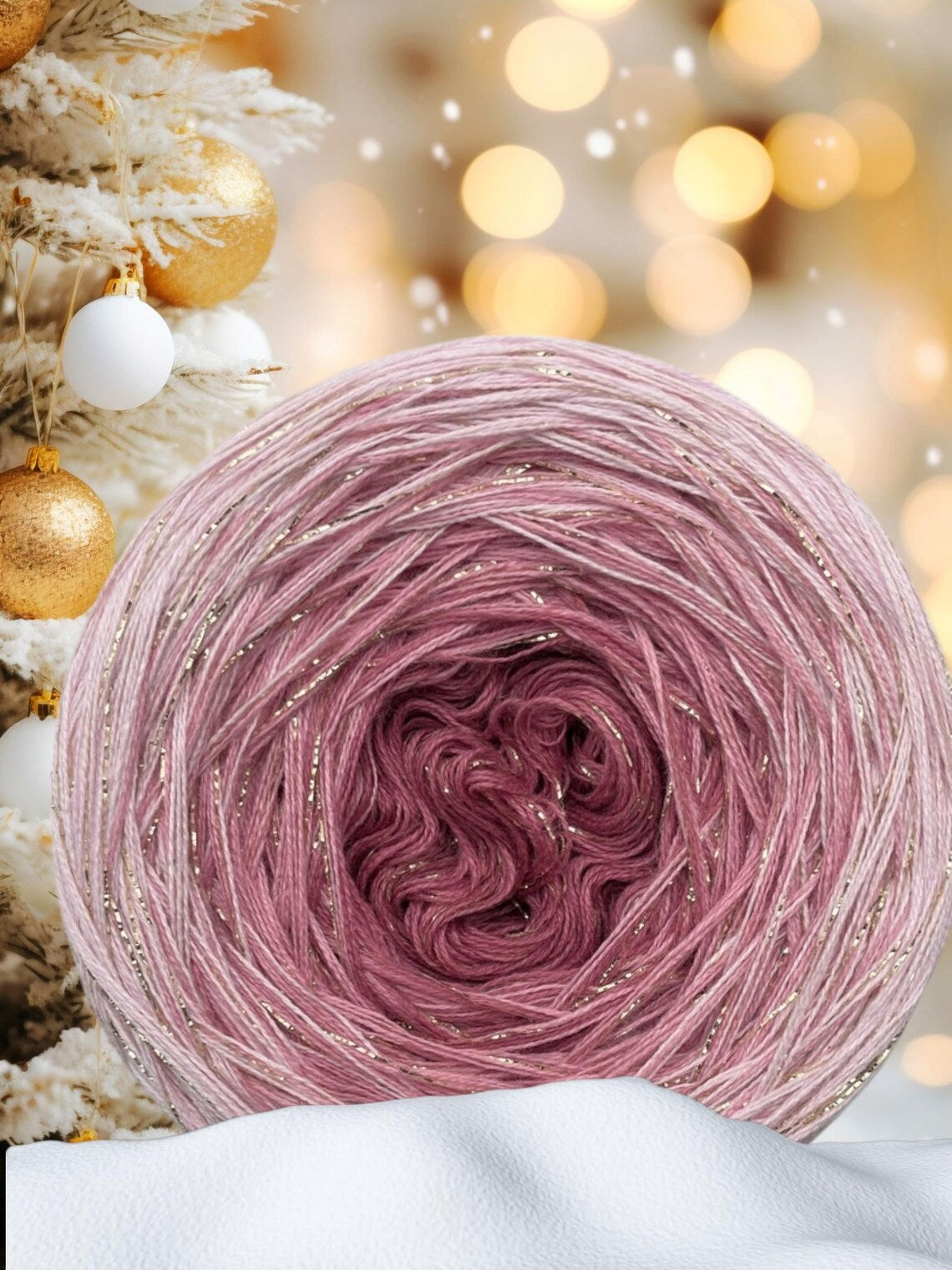 Cotton/Acrylic Ombre Yarn Cake Gradient Cake Yarn. CA 377