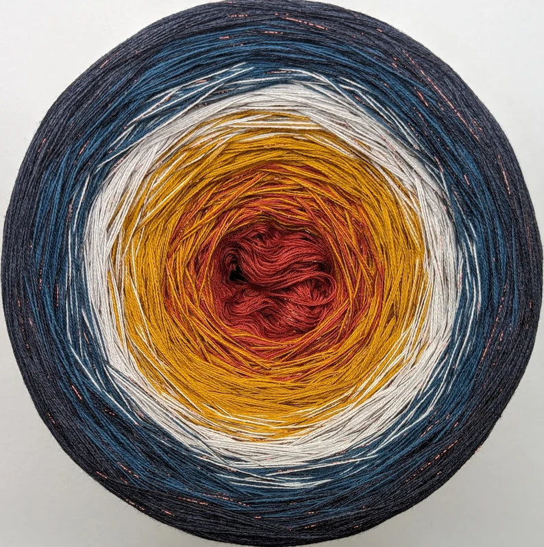 Cotton/Acrylic Ombre Yarn Cake Gradient Cake Yarn. CA 193