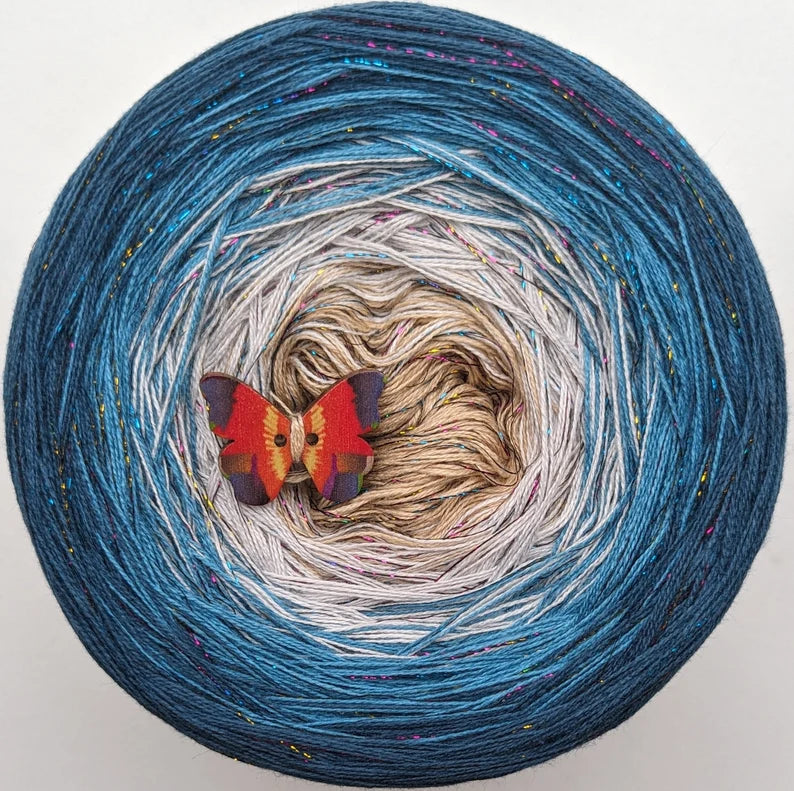 Cotton/Acrylic Ombre Yarn Cake Gradient Cake Yarn. CA 197