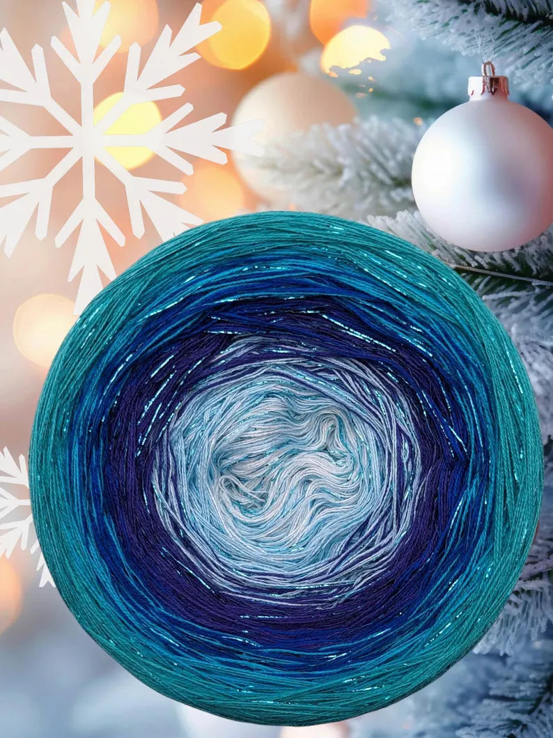 Cotton/Acrylic Ombre Yarn Cake Gradient Cake Yarn. CA 347