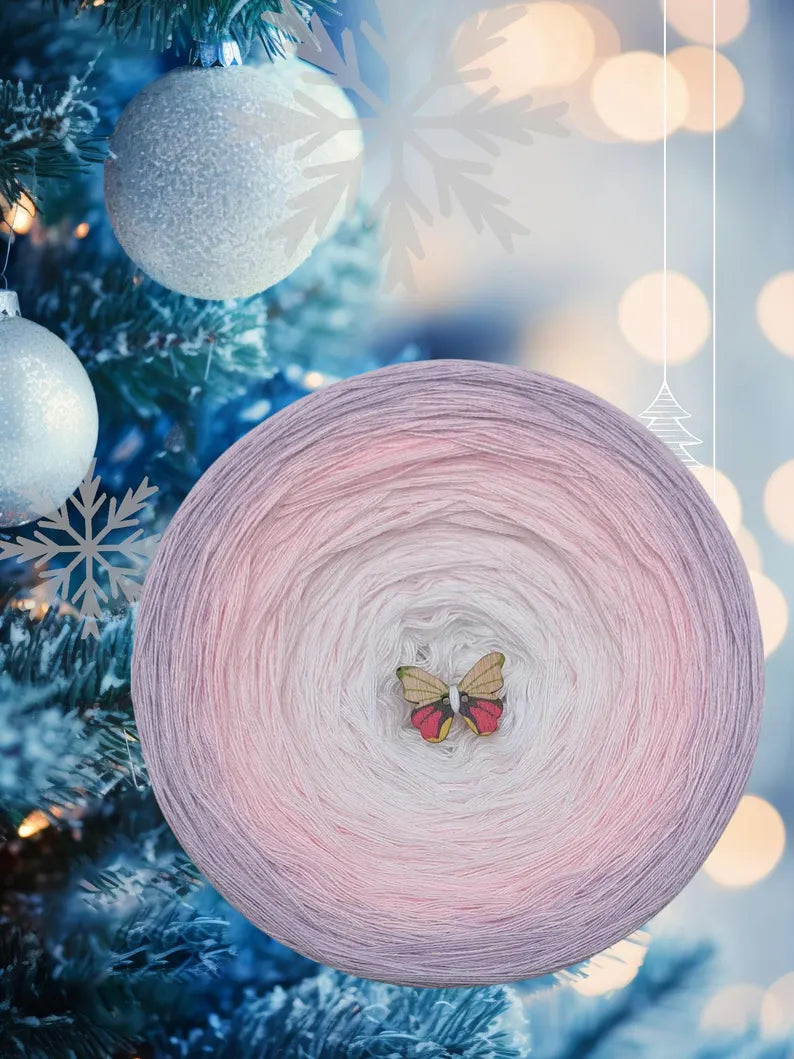 Cotton/Acrylic Ombre Yarn Cake Gradient Cake Yarn. CA 360
