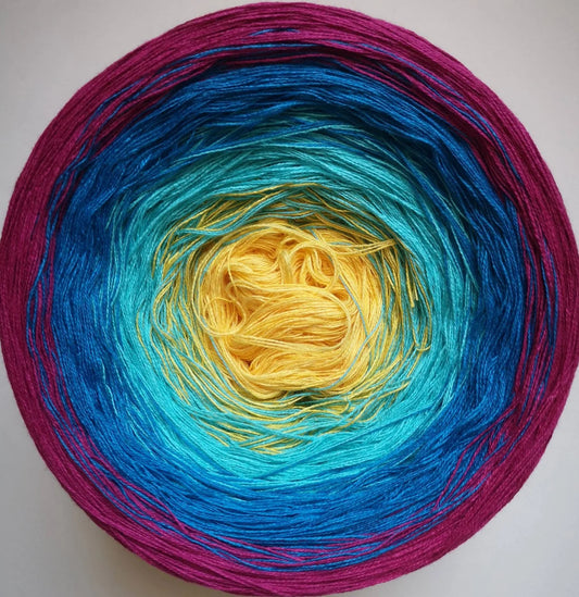 Cotton/Acrylic Ombre Yarn Cake Gradient Cake Yarn. CA53