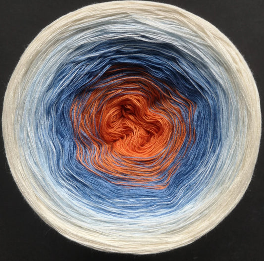 Cotton/Acrylic Ombre Yarn Cake Gradient Cake Yarn. CA 93