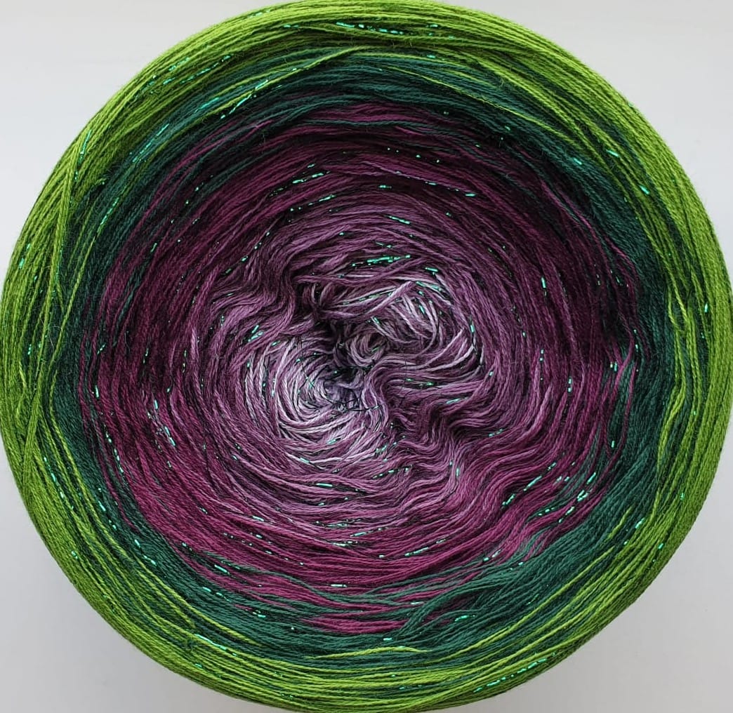 Cotton/Acryllic Ombre Yarn Cake  Gradient Cake Yarn. CA127