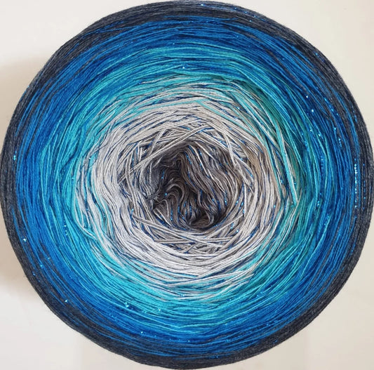 Cotton/Acryllic Ombre Yarn Cake  Gradient Cake Yarn. CA175