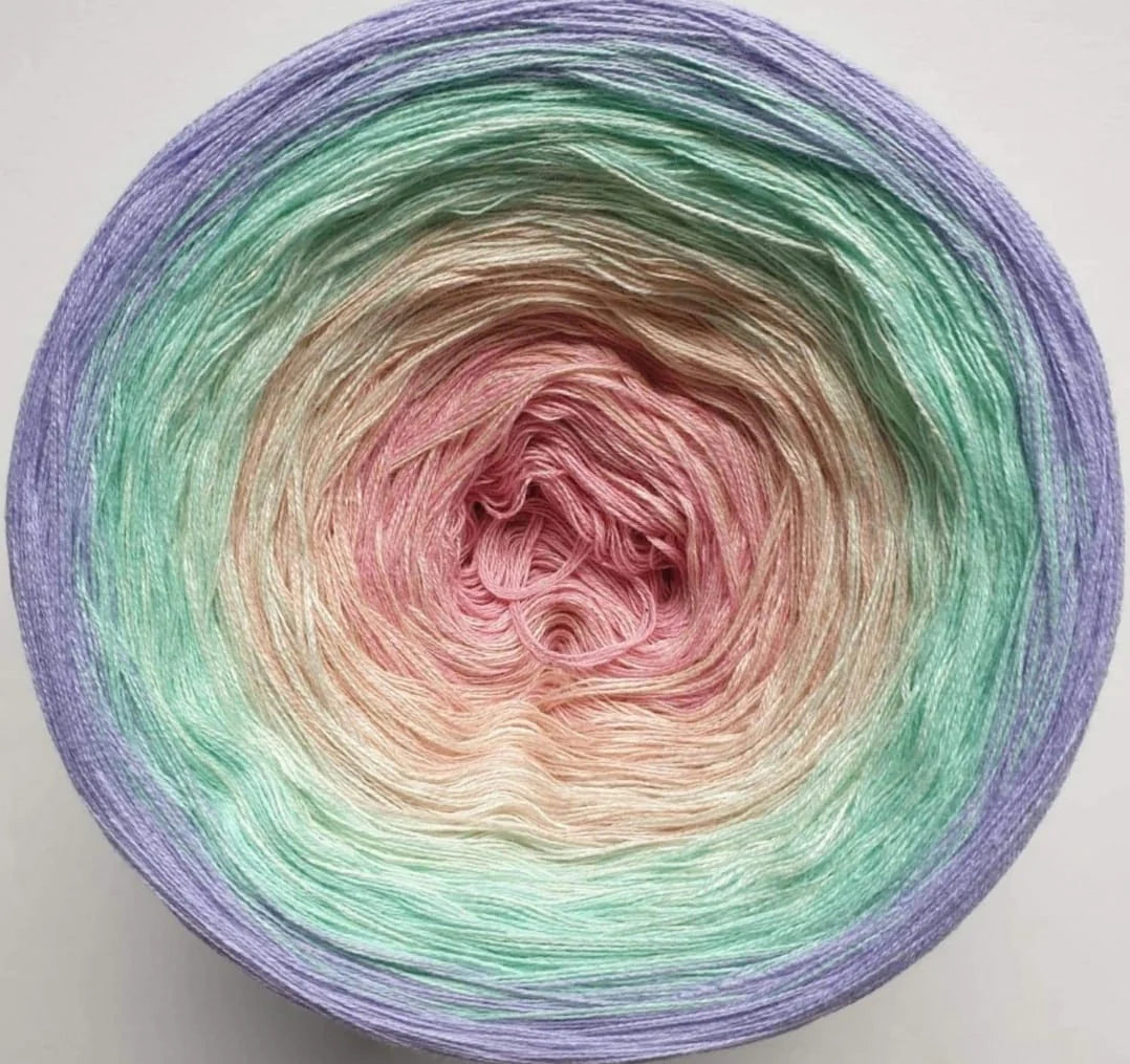 Cotton/Acrylic Ombre Yarn Cake Gradient Cake Yarn. CA 202