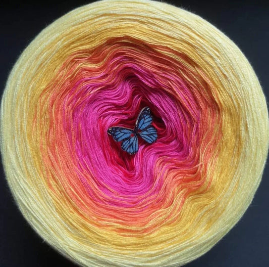 Cotton/Acrylic Ombre Yarn Cake Gradient Cake Yarn. CA 2