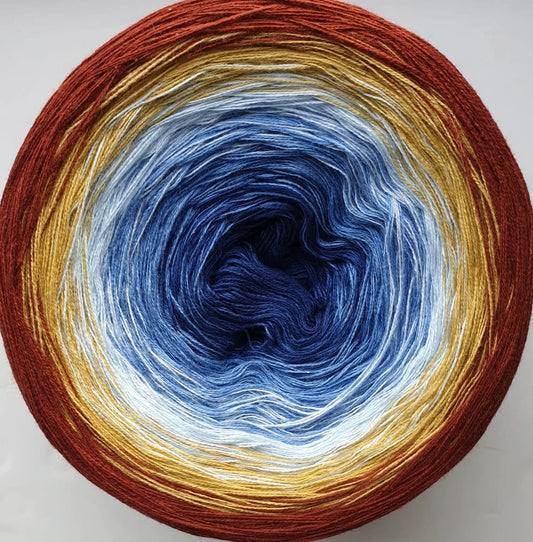 Cotton/Acrylic Ombre Yarn Cake Gradient Cake Yarn. CA216