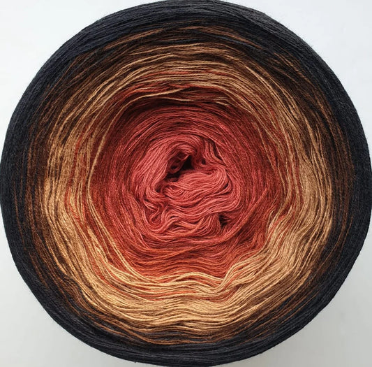 Cotton/Acrylic Ombre Yarn Cake Gradient Cake Yarn. CA215