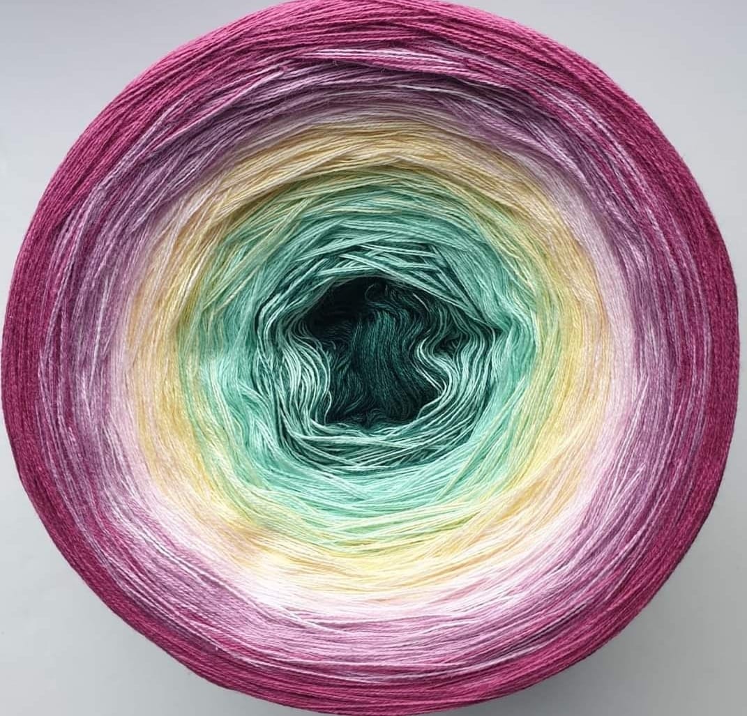 Cotton/Acrylic Ombre Yarn Cake Gradient Cake Yarn. CA222