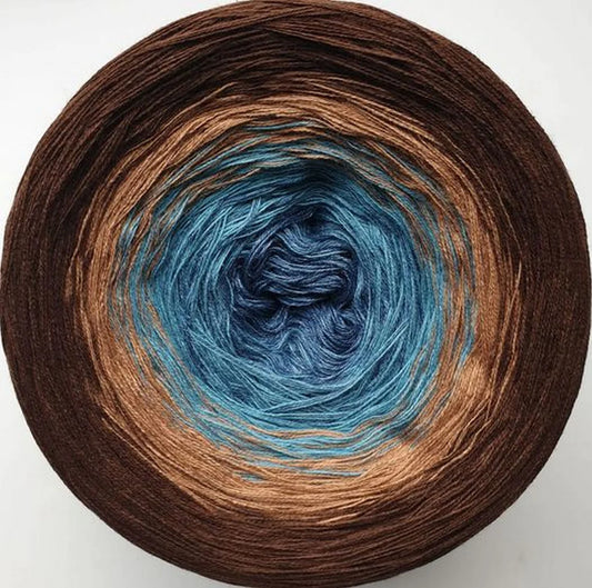 Cotton/Acrylic Ombre Yarn Cake Gradient Cake Yarn. CA223