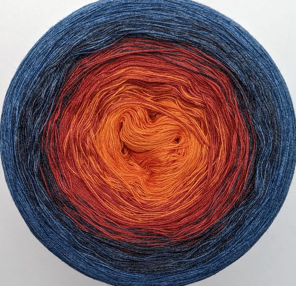 Cotton/Acrylic Ombre Yarn Cake Gradient Cake Yarn. CA242