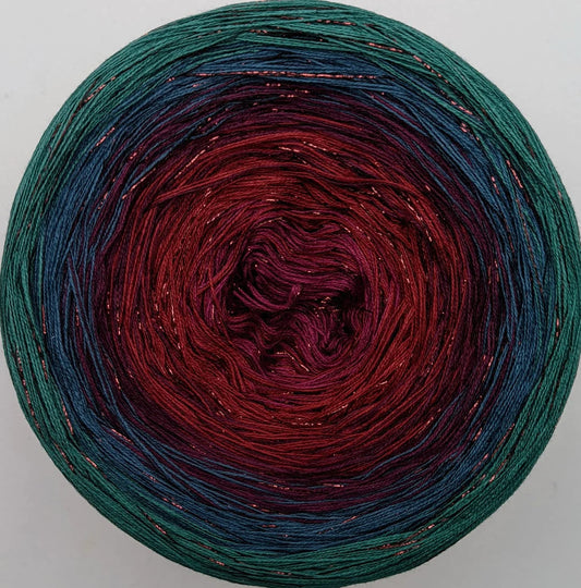 Cotton/Acrylic Ombre Yarn Cake  Gradient Cake Yarn. CA248