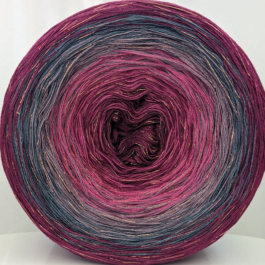 Cotton/Acrylic Ombre Yarn Cake  Gradient Cake Yarn. CA304 T4