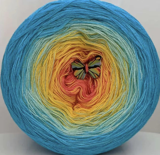 Cotton/Acrylic Ombre Yarn Cake Gradient Cake Yarn. CA329