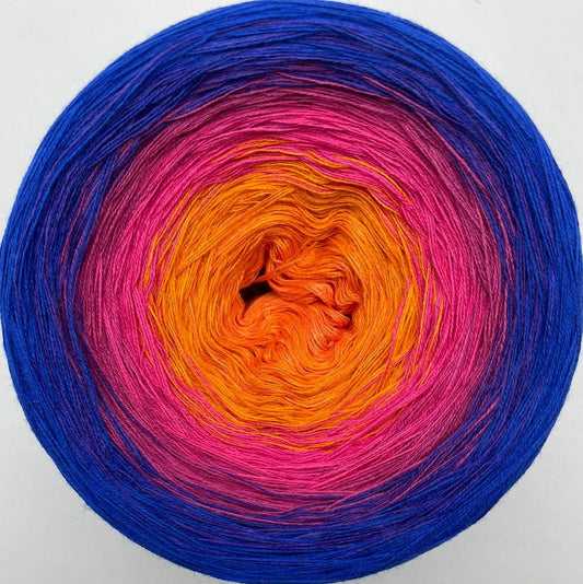 Cotton/Acrylic Ombre Yarn Cake  Gradient Cake Yarn. CA335