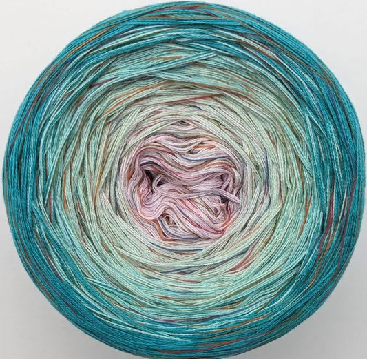 Cotton/Acrylic Ombre Yarn Cake  Gradient Cake Yarn. CA 354