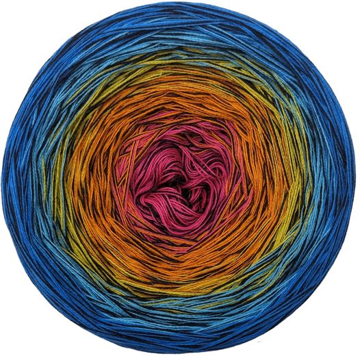 Cotton/Acrylic Ombre Yarn Cake  Gradient Cake Yarn. CA 346