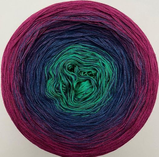 Cotton/Acrylic Ombre Yarn Cake Gradient Cake Yarn. CA 366