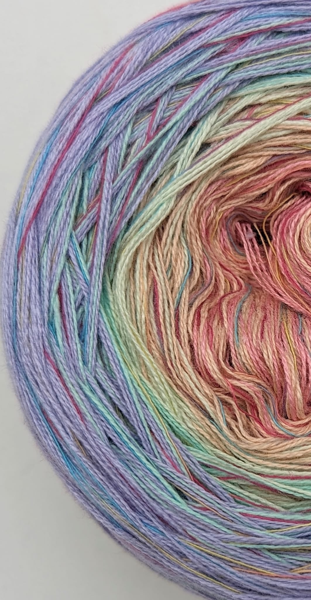 Cotton/Acrylic Ombre Yarn Cake  Gradient Cake Yarn. CA 376