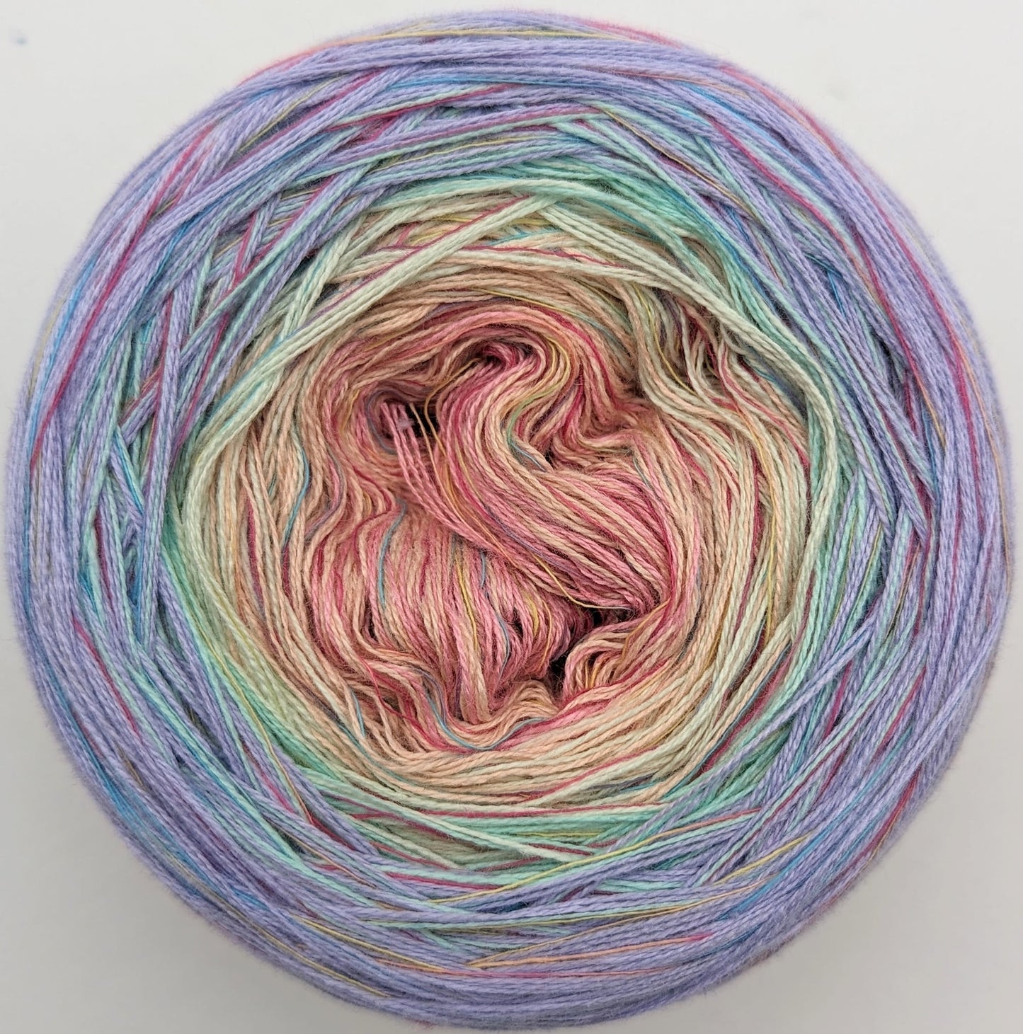 Cotton/Acrylic Ombre Yarn Cake  Gradient Cake Yarn. CA 376