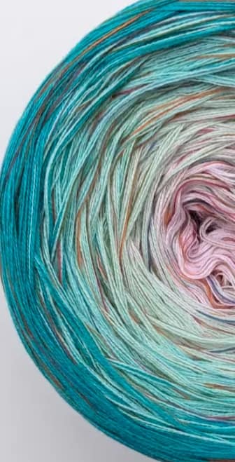 Cotton/Acrylic Ombre Yarn Cake  Gradient Cake Yarn. CA 354