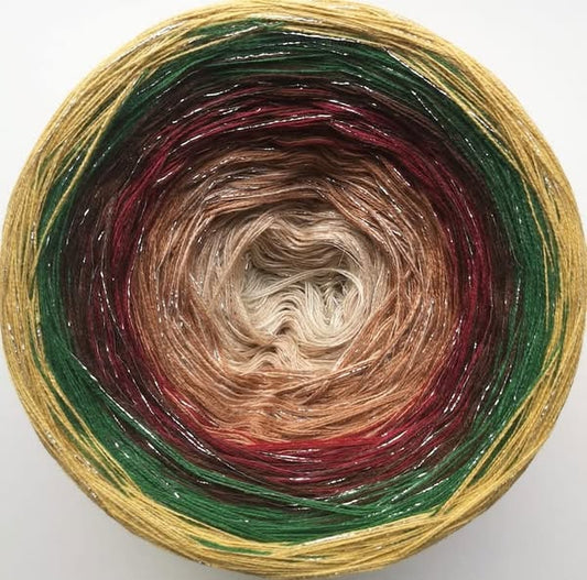 Cotton/Acrylic Ombre Yarn Cake  Gradient Cake Yarn. CA 137