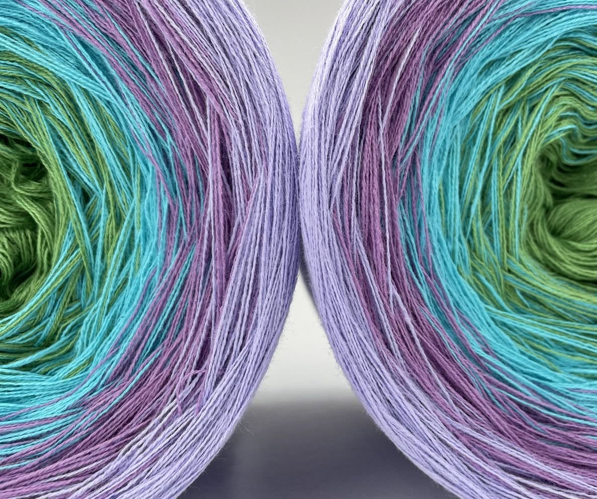 Cotton/Acrylic Ombre Yarn Cake Gradient Cake Yarn. CA 436