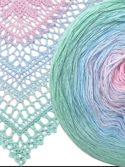 Cotton/Acrylic Ombre Yarn Cake Gradient Cake Yarn. CA 462