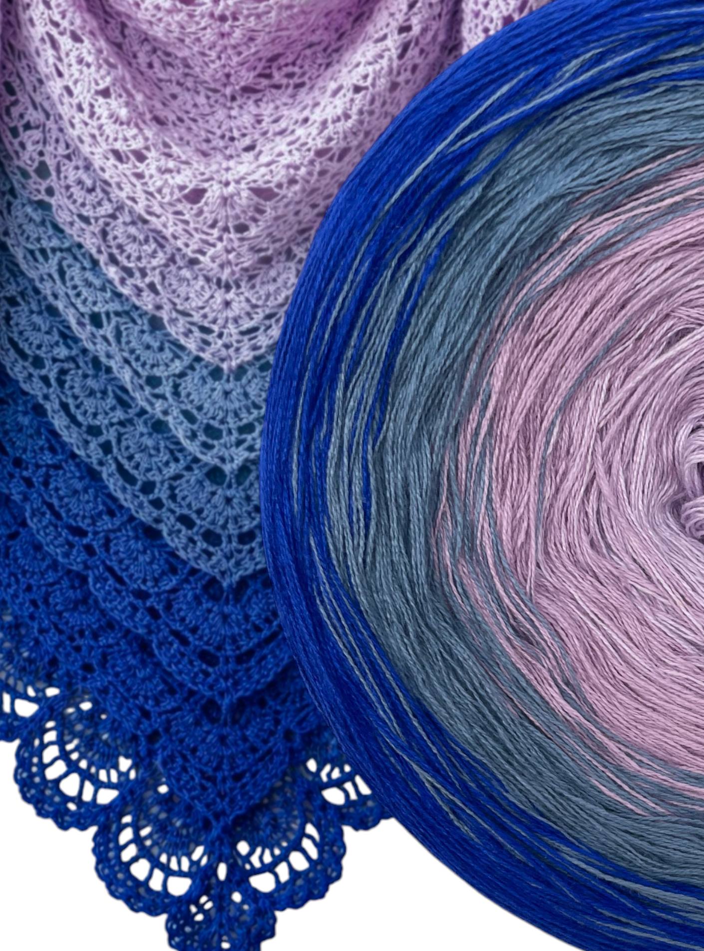 Cotton/Acrylic Ombre Yarn Cake Gradient Cake Yarn. CA 466