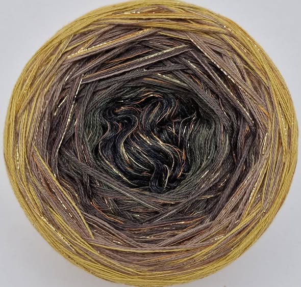 Yarn Cake with Multicolour Strand & Subtle Lurex Sparkle. ML7