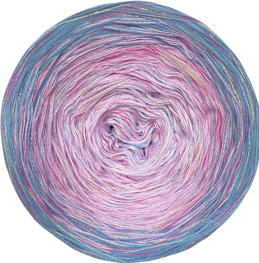 Yarn Cake with Multicolour Strand & Subtle Lurex Sparkle. ML 9