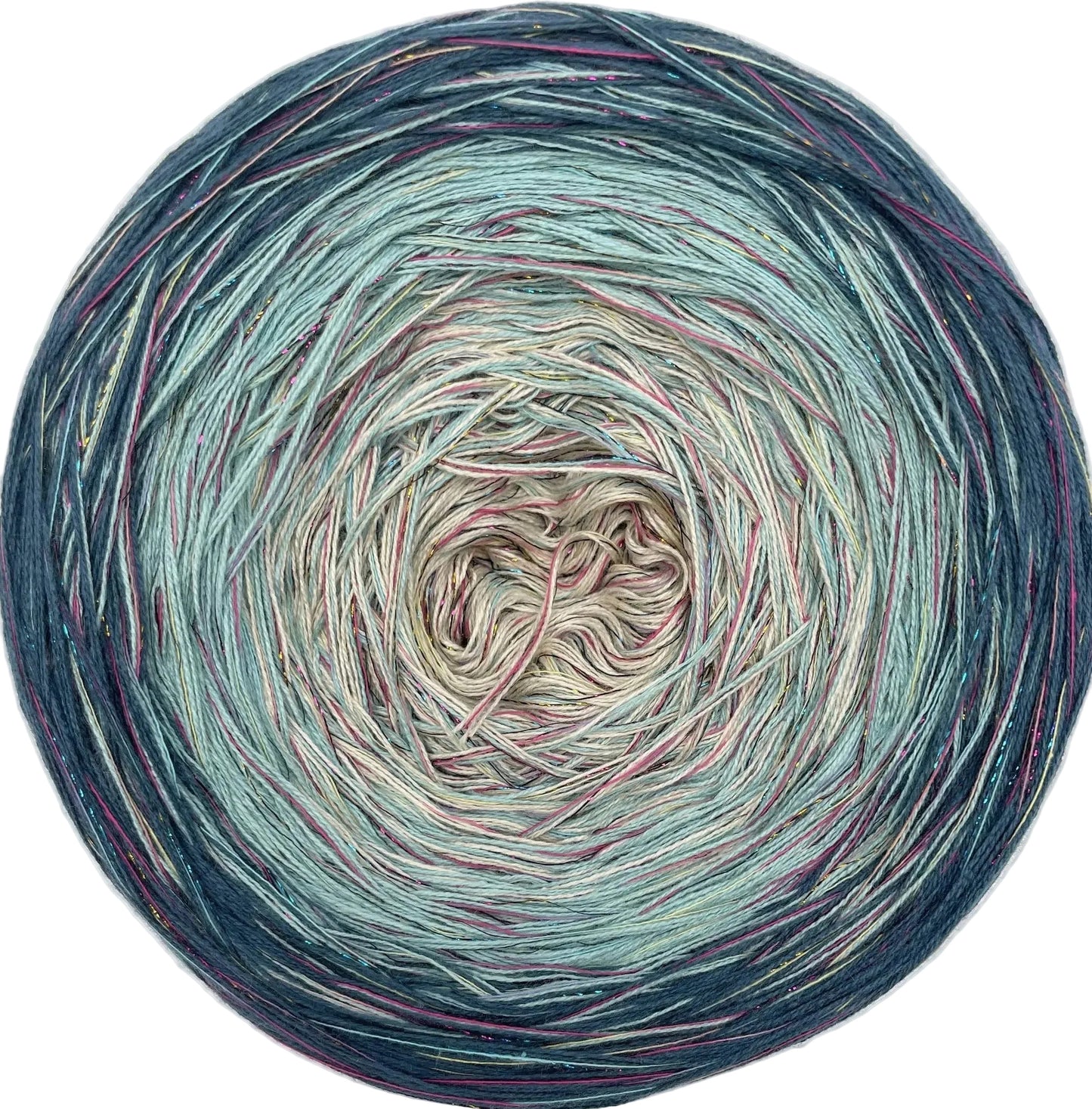 Yarn Cake with Multicolour Strand & Subtle Lurex Sparkle. ML 13