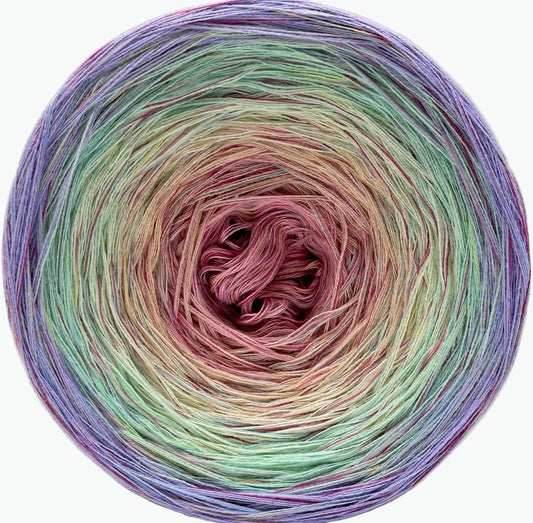 Cotton/Acrylic Ombre Yarn Cake  Gradient Cake Yarn. CA 376