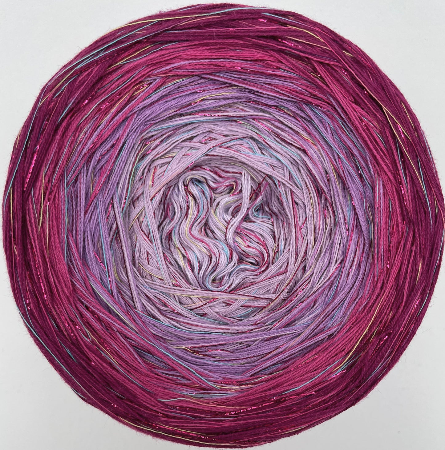 Yarn Cake with Multicolour Strand & Subtle Lurex Sparkle. ML5