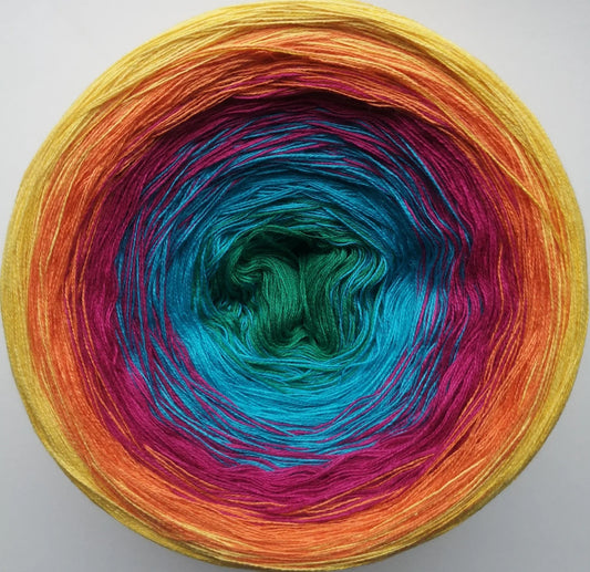 Cotton/Acrylic Ombre Yarn Cake Gradient Cake Yarn. CA142