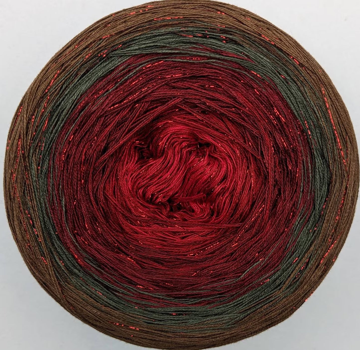 Cotton/Acrylic Ombre Yarn Cake  Gradient Cake Yarn. CA 263A