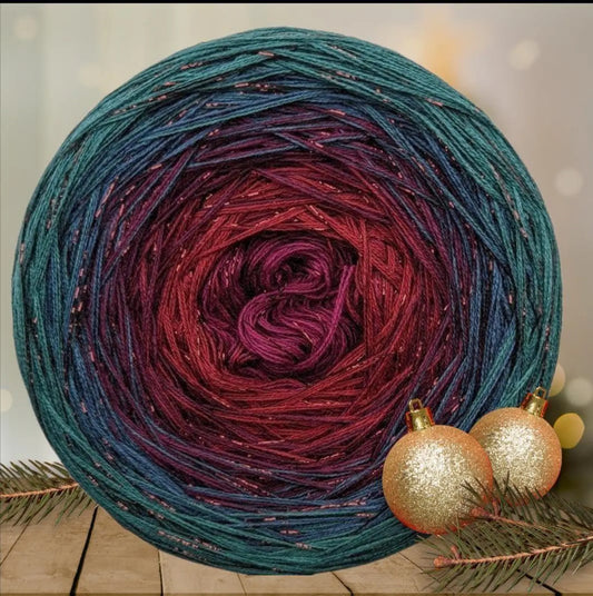 Cotton/Acrylic Ombre Yarn Cake  Gradient Cake Yarn. CA 433