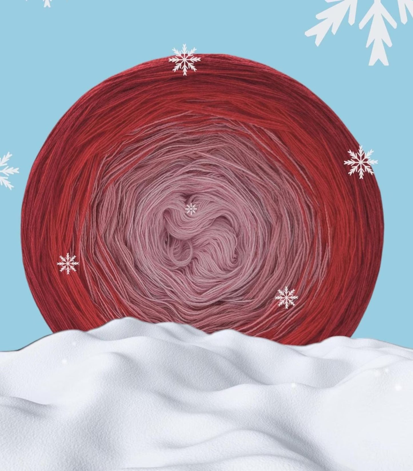 Cotton/Acrylic Ombre Yarn Cake Gradient Cake Yarn. CA 441