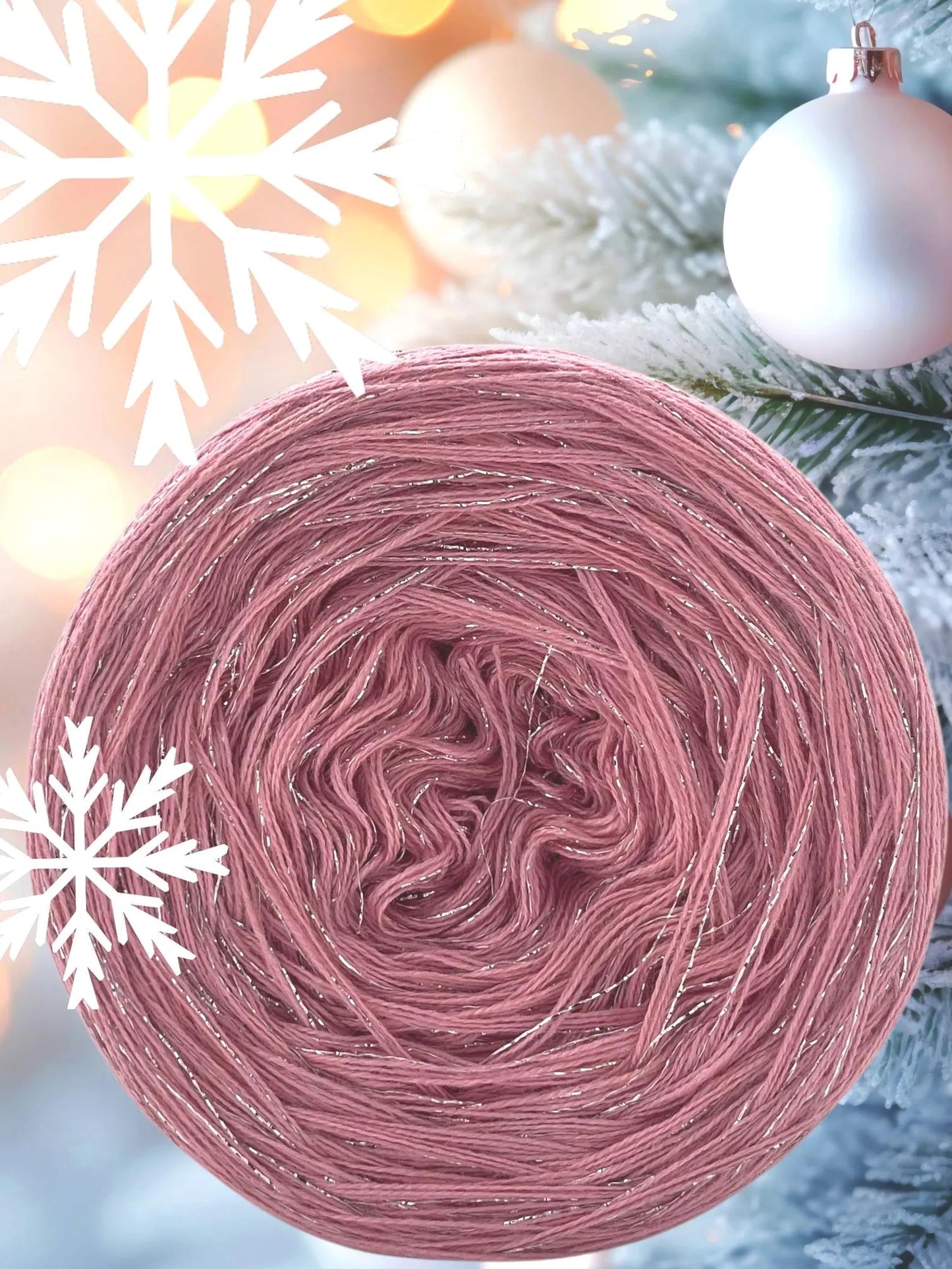 Solid Colour Yarn Cake with Lurex. CA 10L